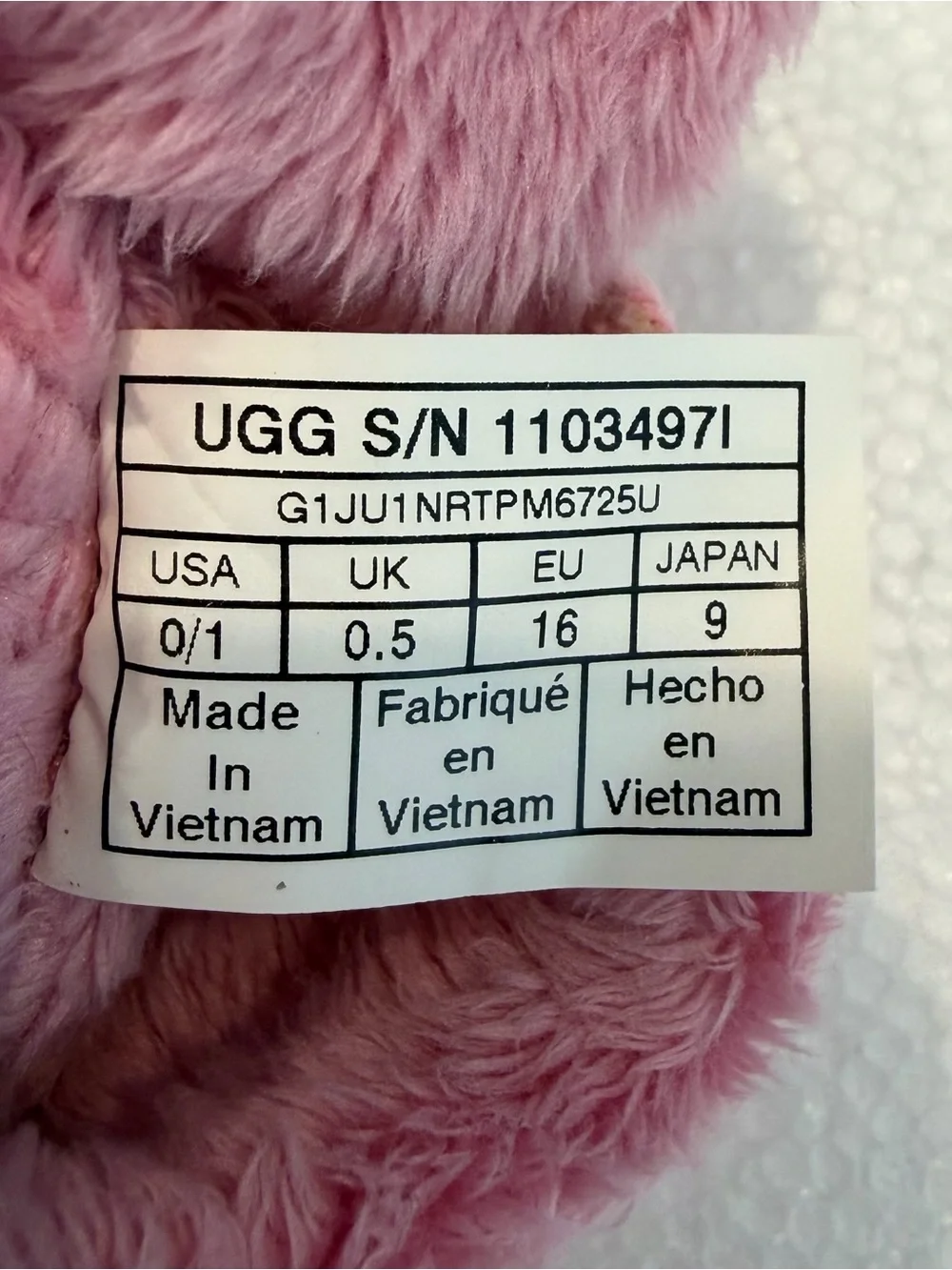 UGG Baby Pink Bixbee Booties Size 0/1